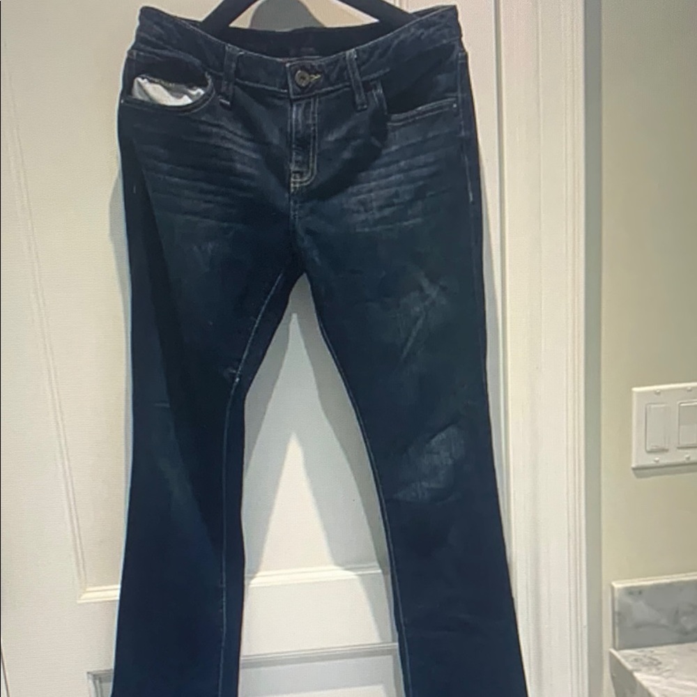 Simply Vera Vera Wang Dark Blue Flare Jeans